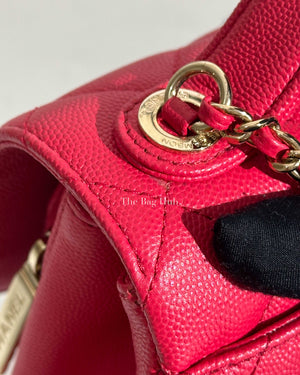 Chanel Raspberry Small Business Affinity Bag GHW
