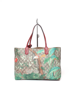 Gucci GG Supreme Tian Print Shopping Tote Bag