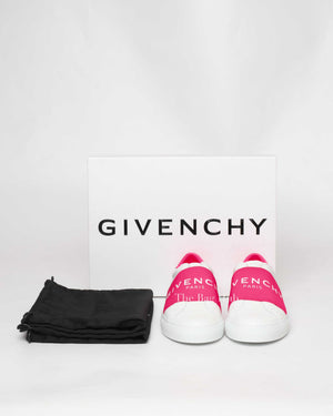 Givenchy White/Pink Leather Urban St. Logo Sneakers Size 35-9