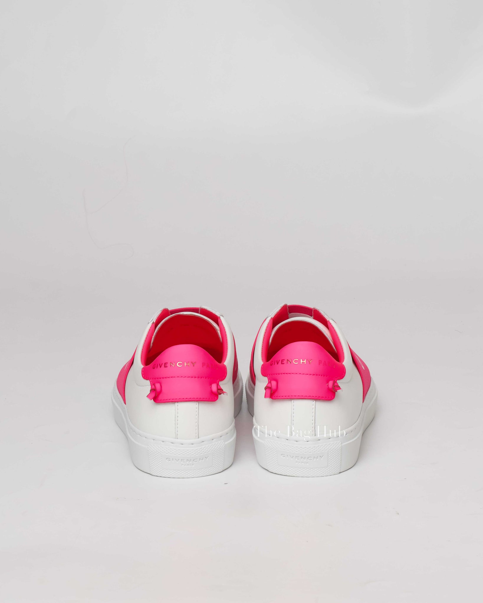 Givenchy White/Pink Leather Urban St. Logo Sneakers Size 35-6