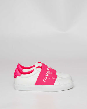 Givenchy White/Pink Leather Urban St. Logo Sneakers Size 35-4