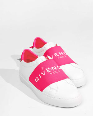 Givenchy White/Pink Leather Urban St. Logo Sneakers Size 35-1