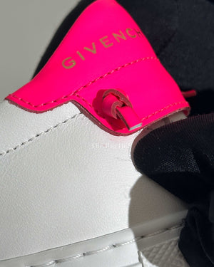 Givenchy White/Pink Leather Urban St. Logo Sneakers Size 35-12