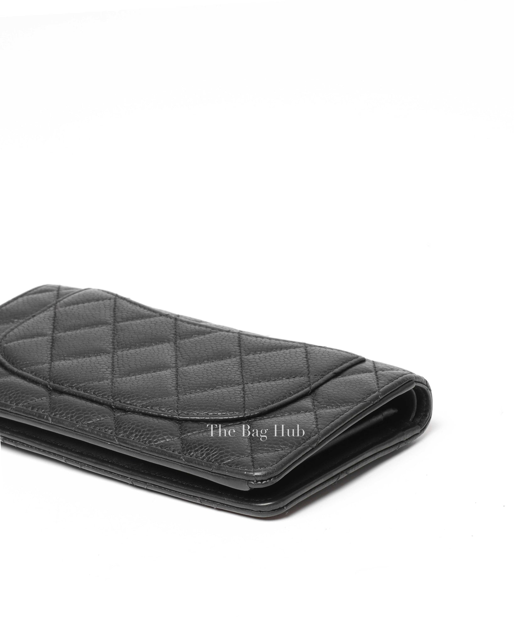 Chanel Black Caviar Bifold Long Wallet