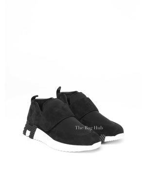 Hermes Black Suede H Sneakers Size 37-2