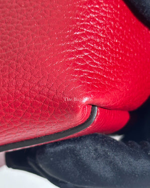Gucci Red Raffia Ophidia GG Tote Bag