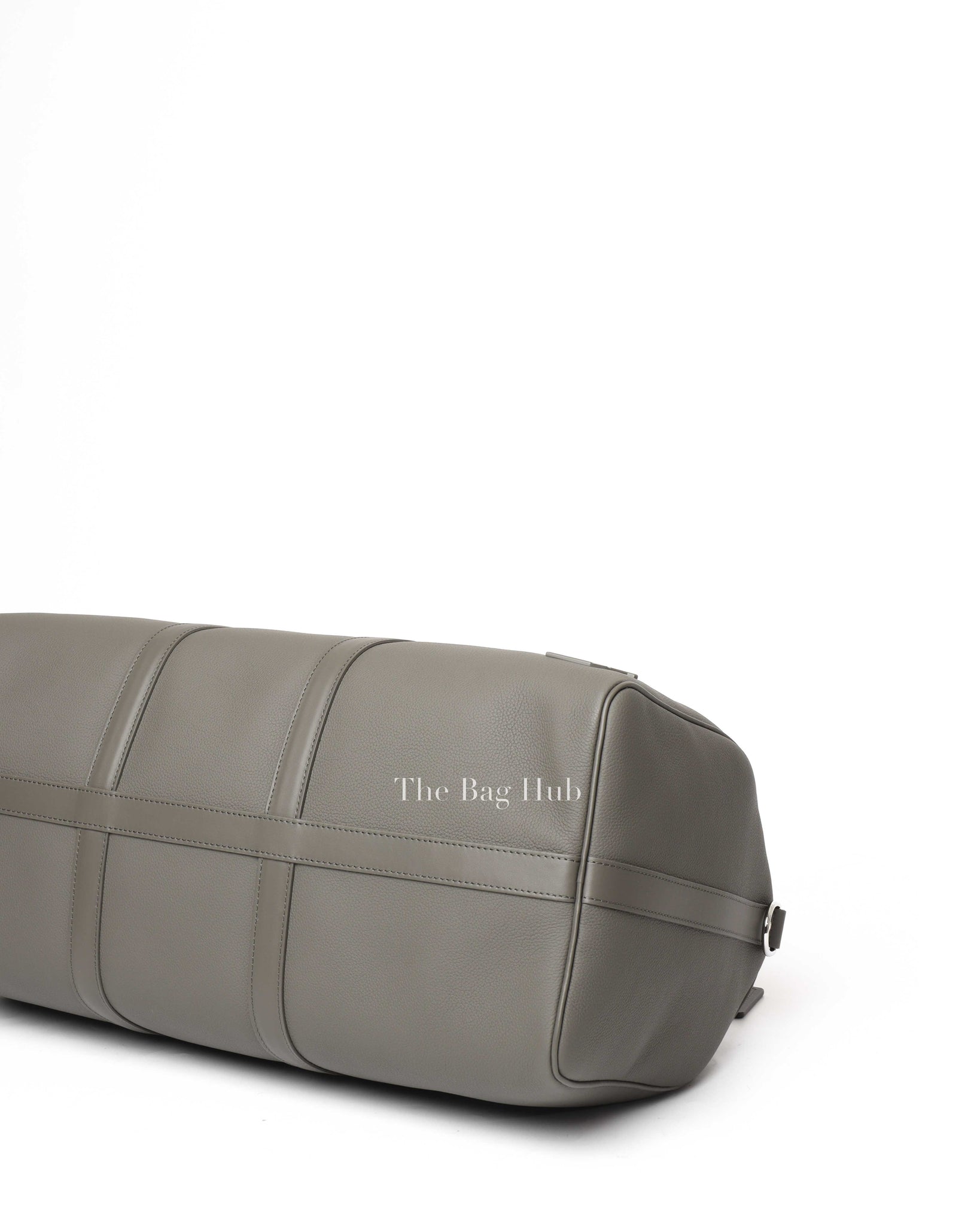Louis Vuitton Khaki LV Aerogram Leather Keepall Bandouliere 50 Travel Bag-8