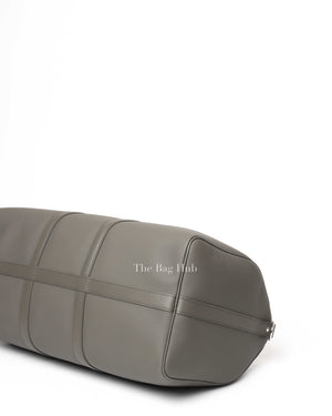 Louis Vuitton Khaki LV Aerogram Leather Keepall Bandouliere 50 Travel Bag-10