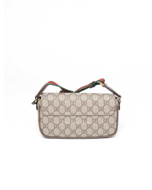 Gucci Beige/Ebony Canvas Ophidia Mini Bag-3