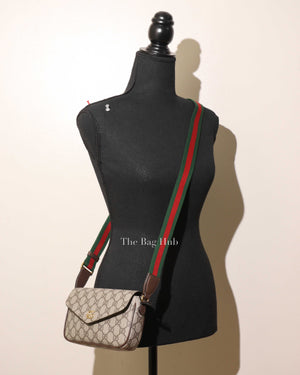 Gucci Beige/Ebony Canvas Ophidia Mini Bag-12