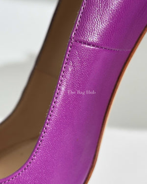 Manolo Blahnik Violet Leather BB Pumps Size 36-13