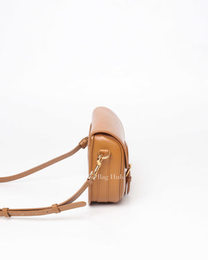 Dior Camel Box Calfskin Medium Bobby Bag-4