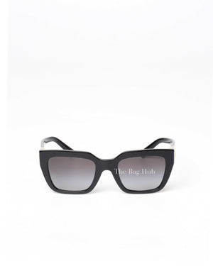 Valentino Garavani Black Roman Stud Squared Sunglasses-3