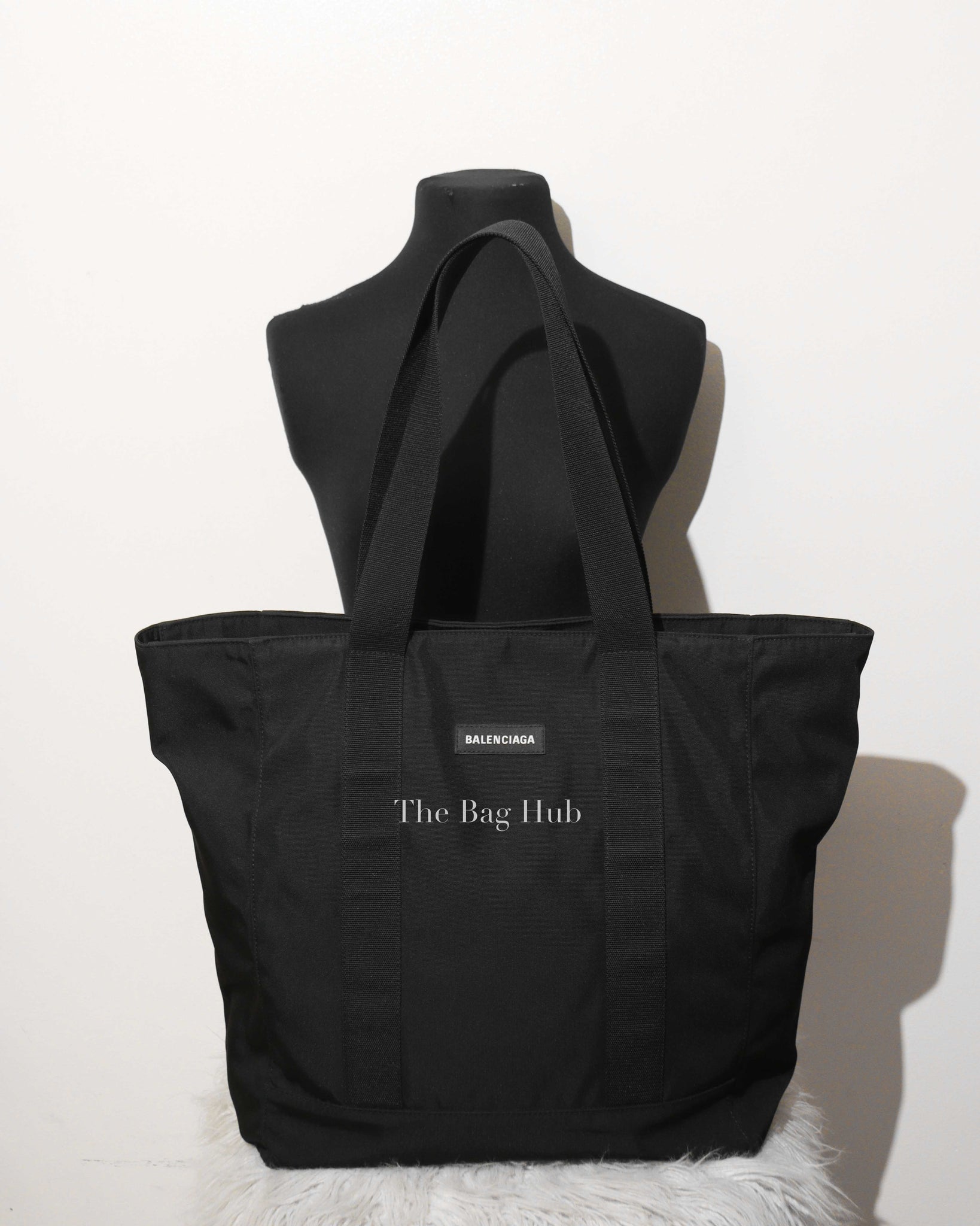 Balenciaga Black Nylon Explorer Tote Bag-12