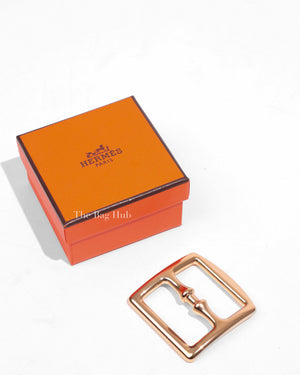 Hermes Gold Permabrass Anneau Boucle Etriviere Scarf Ring GM-1