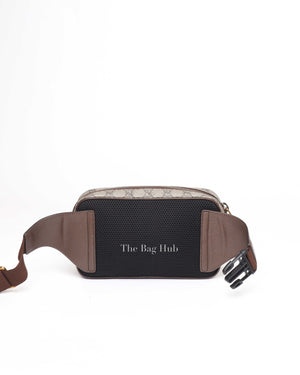 Gucci Beige/Brown GG Supreme Ophidia Men's Belt Bag-3