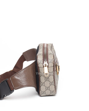 Gucci Beige/Brown GG Supreme Ophidia Men's Belt Bag-4