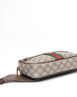 Gucci Beige/Brown GG Supreme Ophidia Men's Belt Bag-7