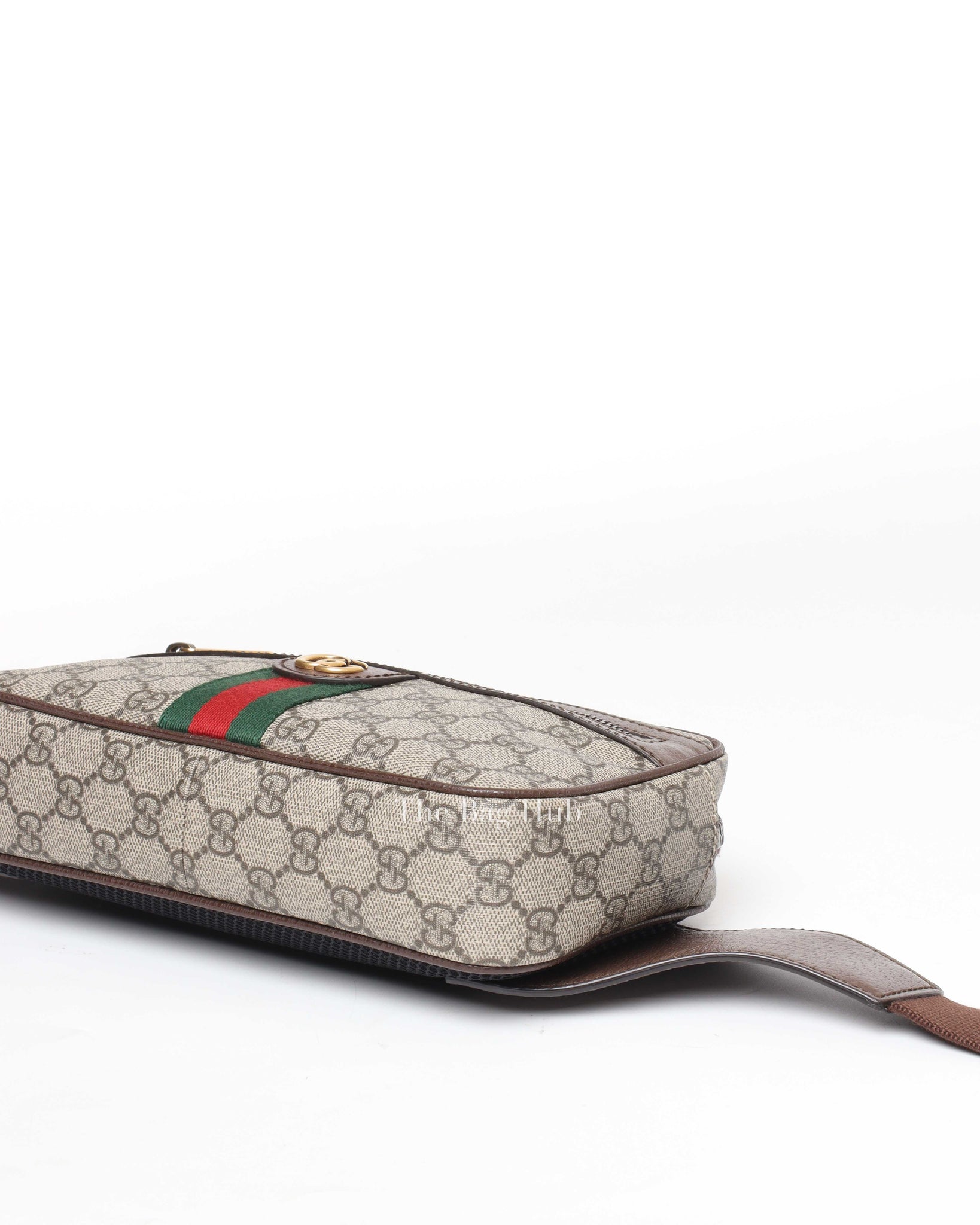 Gucci Beige/Brown GG Supreme Ophidia Men's Belt Bag-8