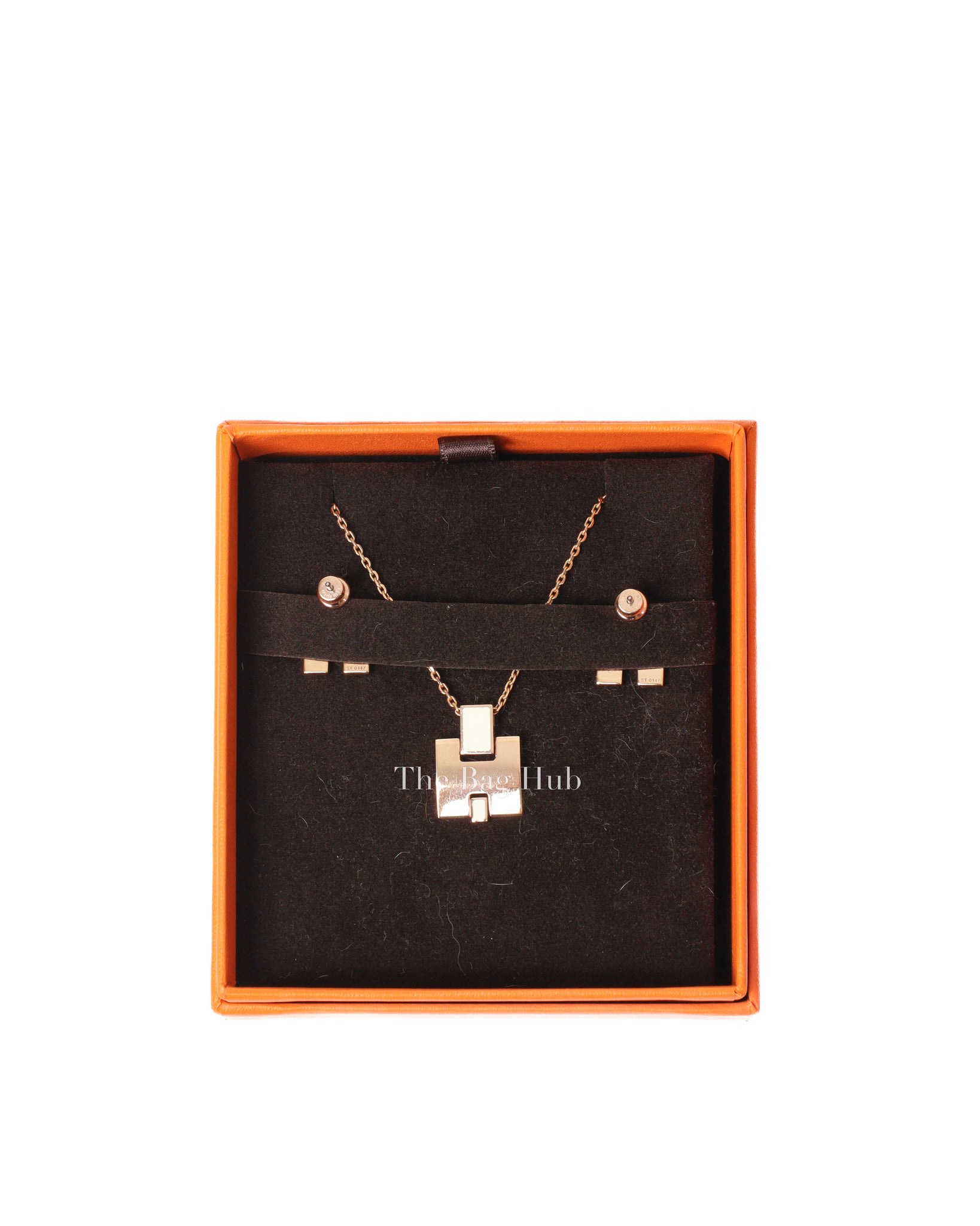 Hermes Eileen Necklace and Earrings Set RGHW-2