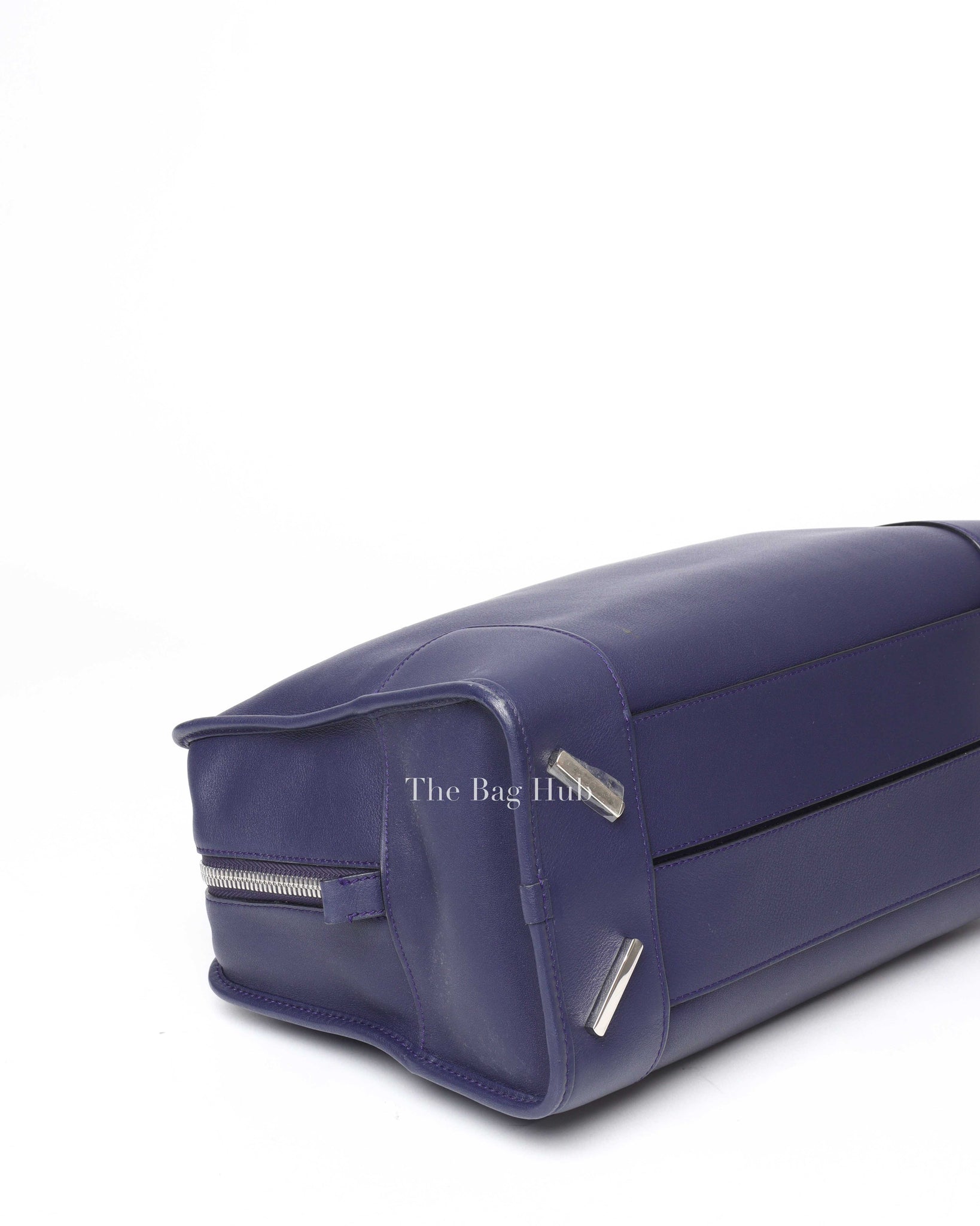 Loewe Navy Blue Leather Medium Amazona Bag-9
