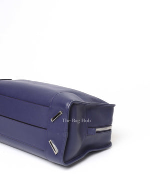 Loewe Navy Blue Leather Medium Amazona Bag-10