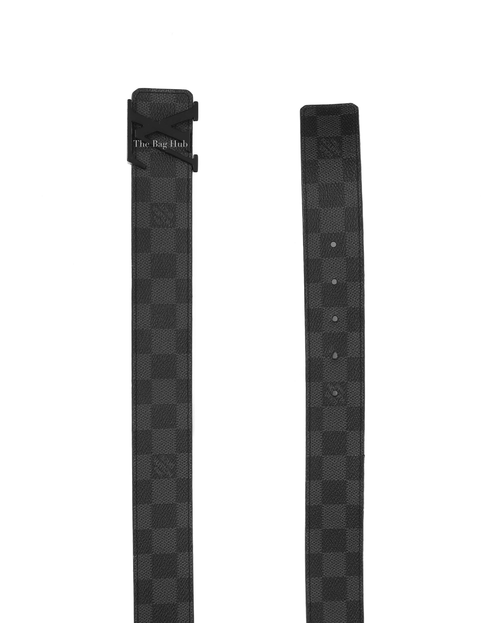 Louis Vuitton Damier Graphite LV Initiales Belt 95x38