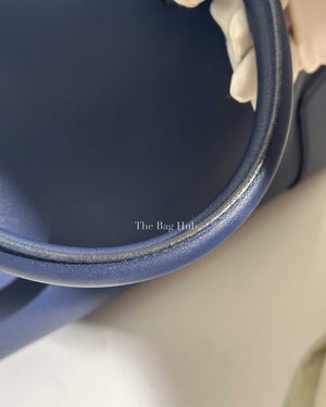 Loewe Navy Blue Leather Medium Amazona Bag-19
