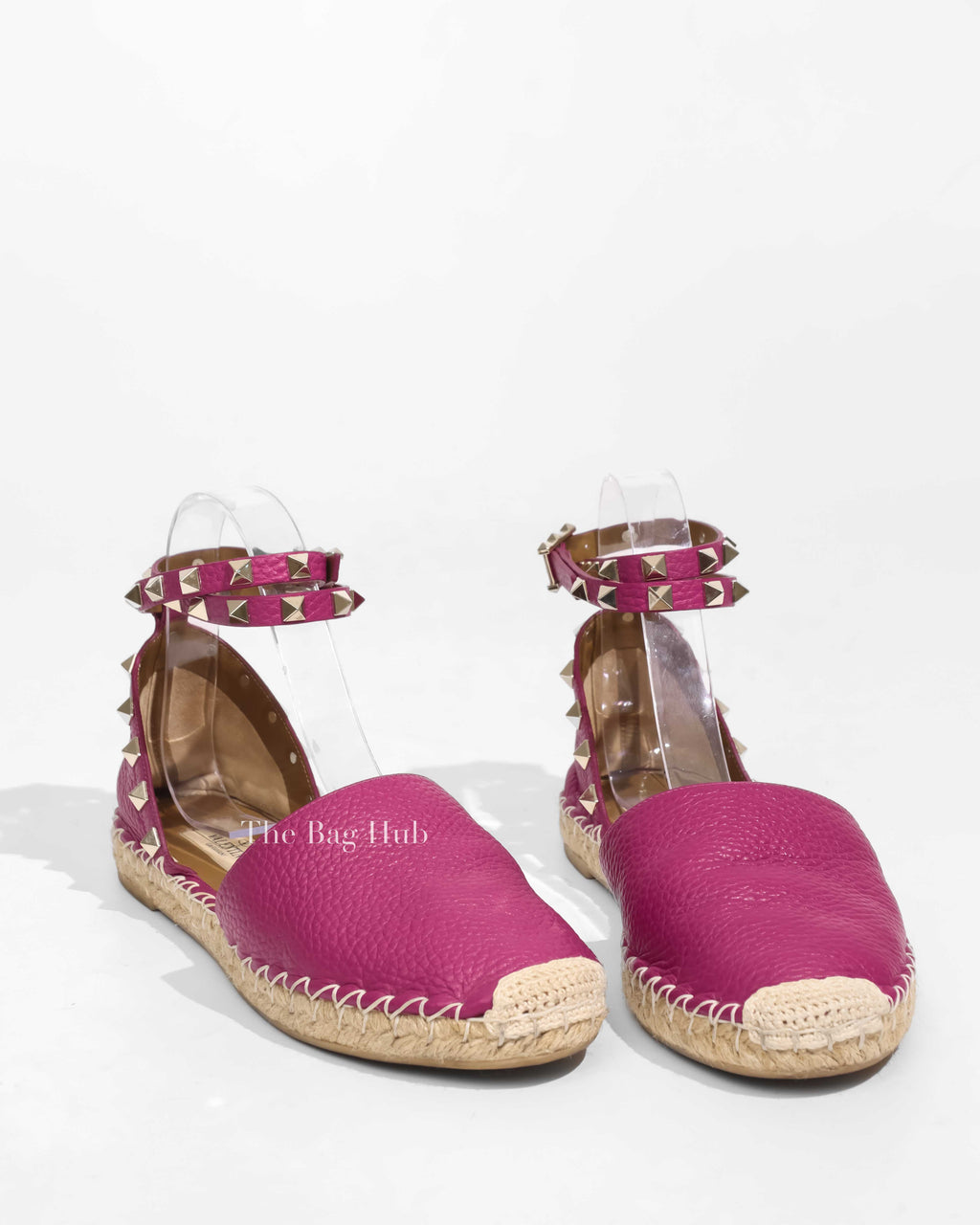 Valentino Garavani Plum Espadrilles Ankle Strap Sandals Size 37