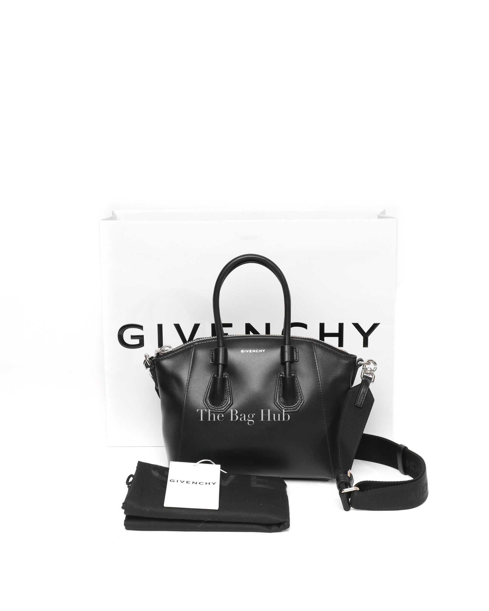 Givenchy Black Leather Mini Sport Antigona Bag-16