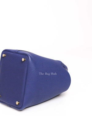 Hermes Blue Sapphire Picotin Lock 18 Hand Bag GHW-10