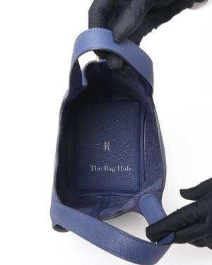 Hermes Blue Sapphire Picotin Lock 18 Hand Bag GHW-11
