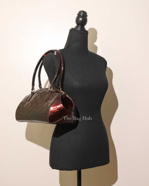 Louis Vuitton Amarante Vernis Sherwood PM Bag-12