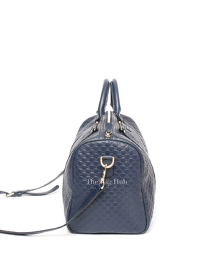 Gucci Navy Blue Microguccissima Joy Boston Bag-4