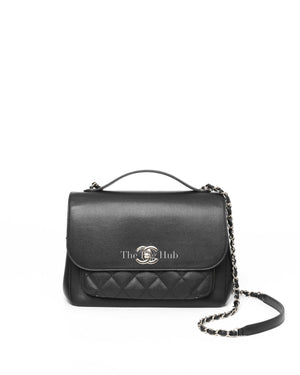 Chanel Black Large Quilted Caviar Business Affinity Flap Bag-2