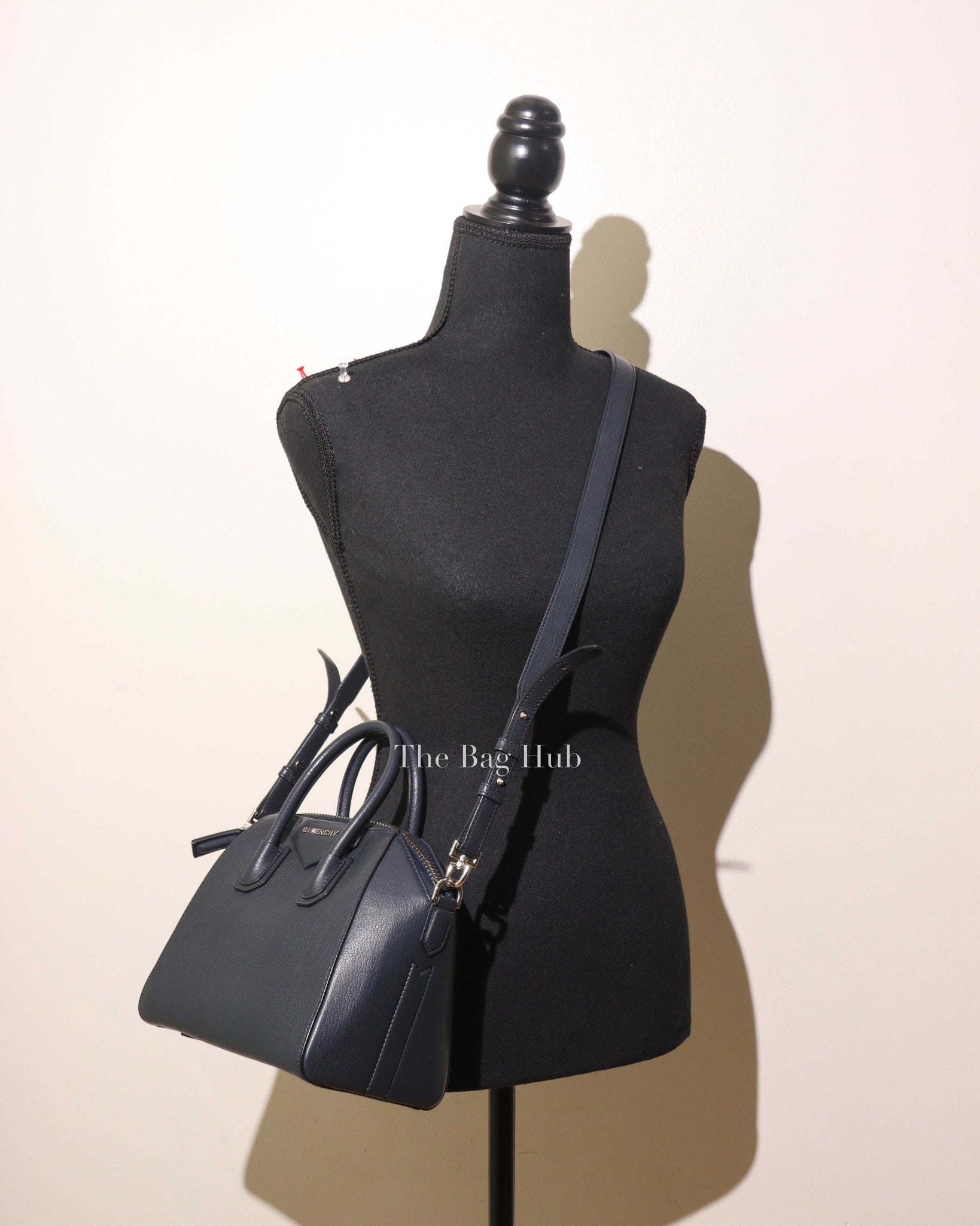 Givenchy Midnight Blue Leather Mini Antigona Bag-12