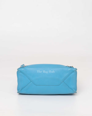Balenciaga Bleu Azur Leather Papier Mini A4 Zip Around Bag-6
