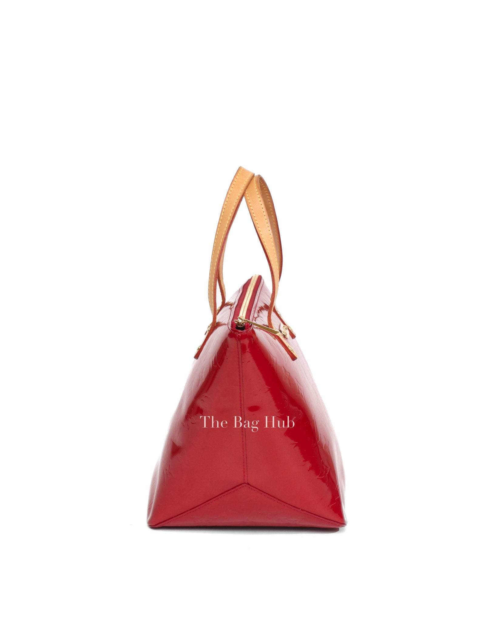 Louis Vuitton Red Vernis Bellevue PM Handbag-4