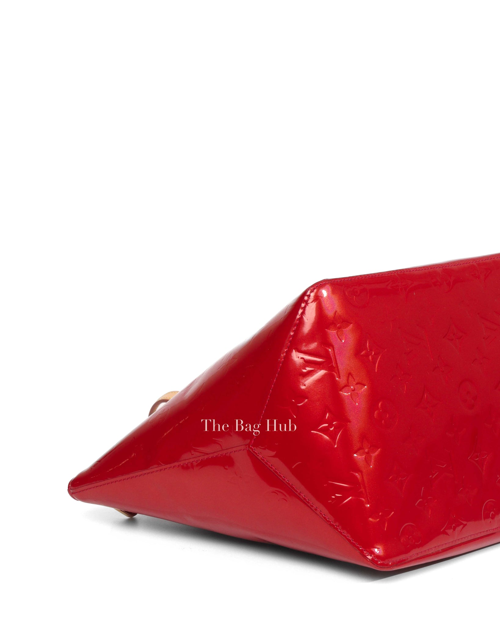 Louis Vuitton Red Vernis Bellevue PM Handbag-7