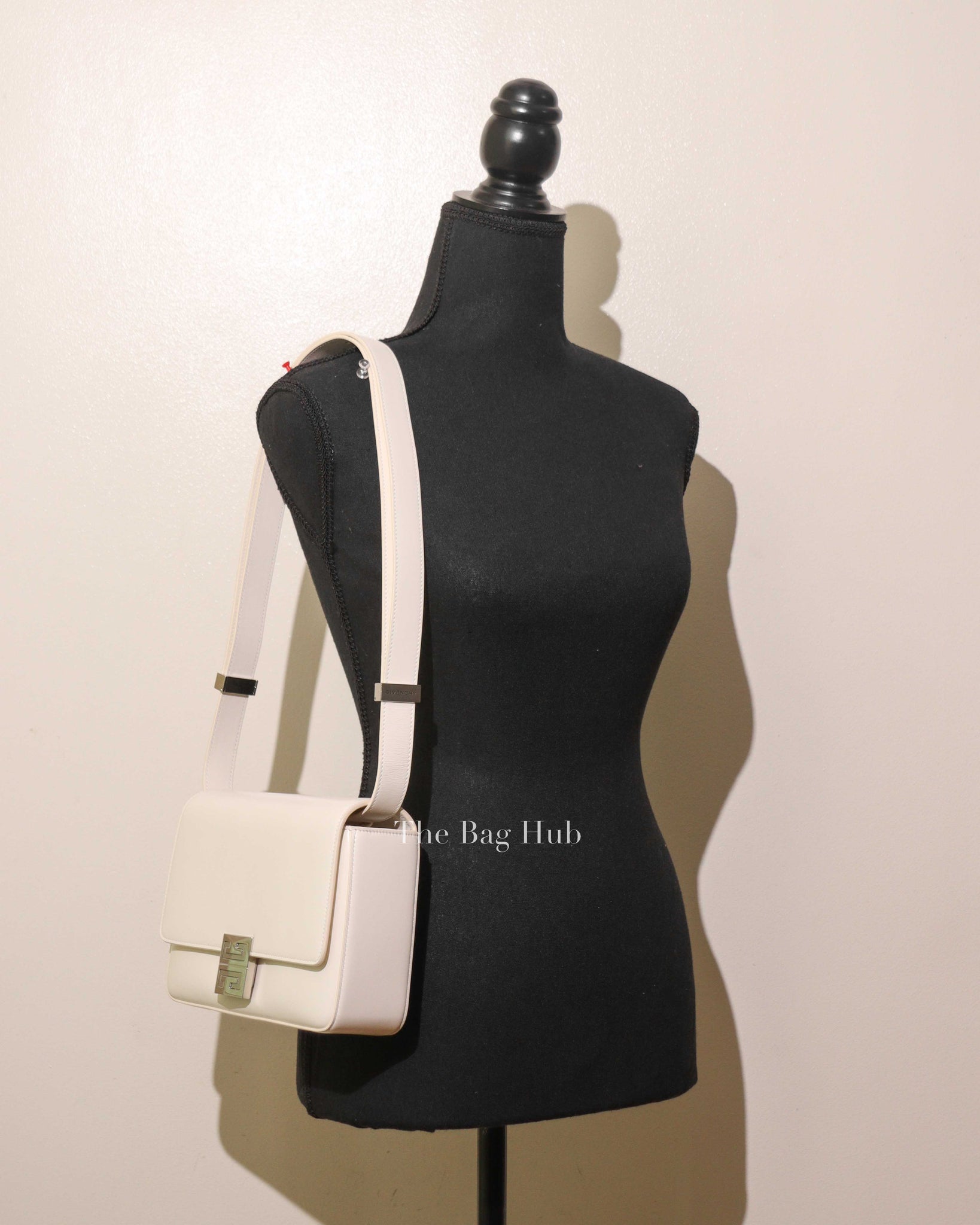 Givenchy Ivory Box Calfskin Medium 4G Shoulder Bag-12