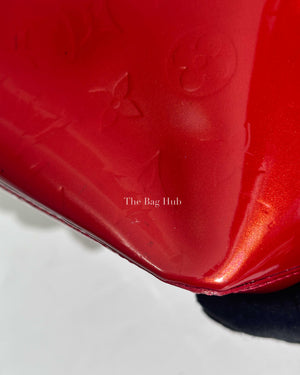 Louis Vuitton Red Vernis Bellevue PM Handbag-15