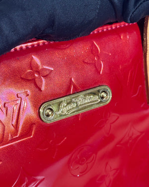 Louis Vuitton Red Vernis Bellevue PM Handbag-18