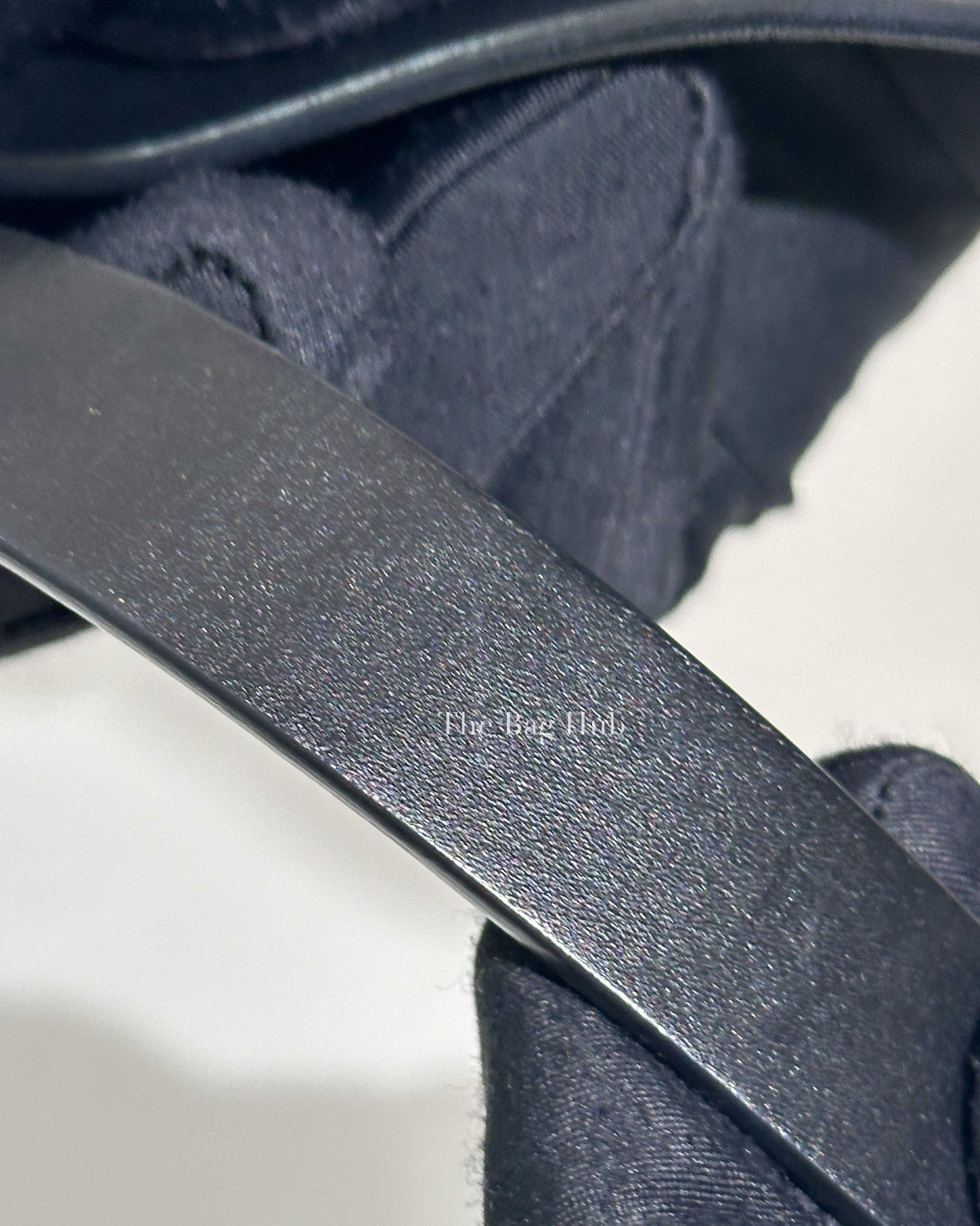 Dior Black Matte Leather 20MM Saddle Belt 75-13
