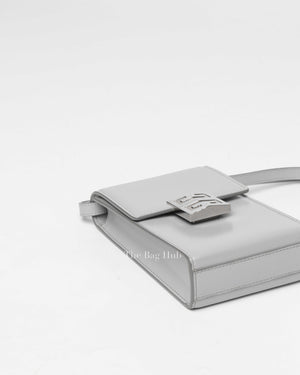 Givenchy Grey 4G Vertical Leather Crossbody Bag-5