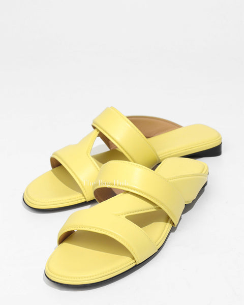 BOTTEGA VENETA BAND SANDAL サイズ40 Bottega Veneta The Band Mules Black Leather Size 40 Slide