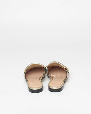 Gucci Metallic Gold Mules Size 36-7