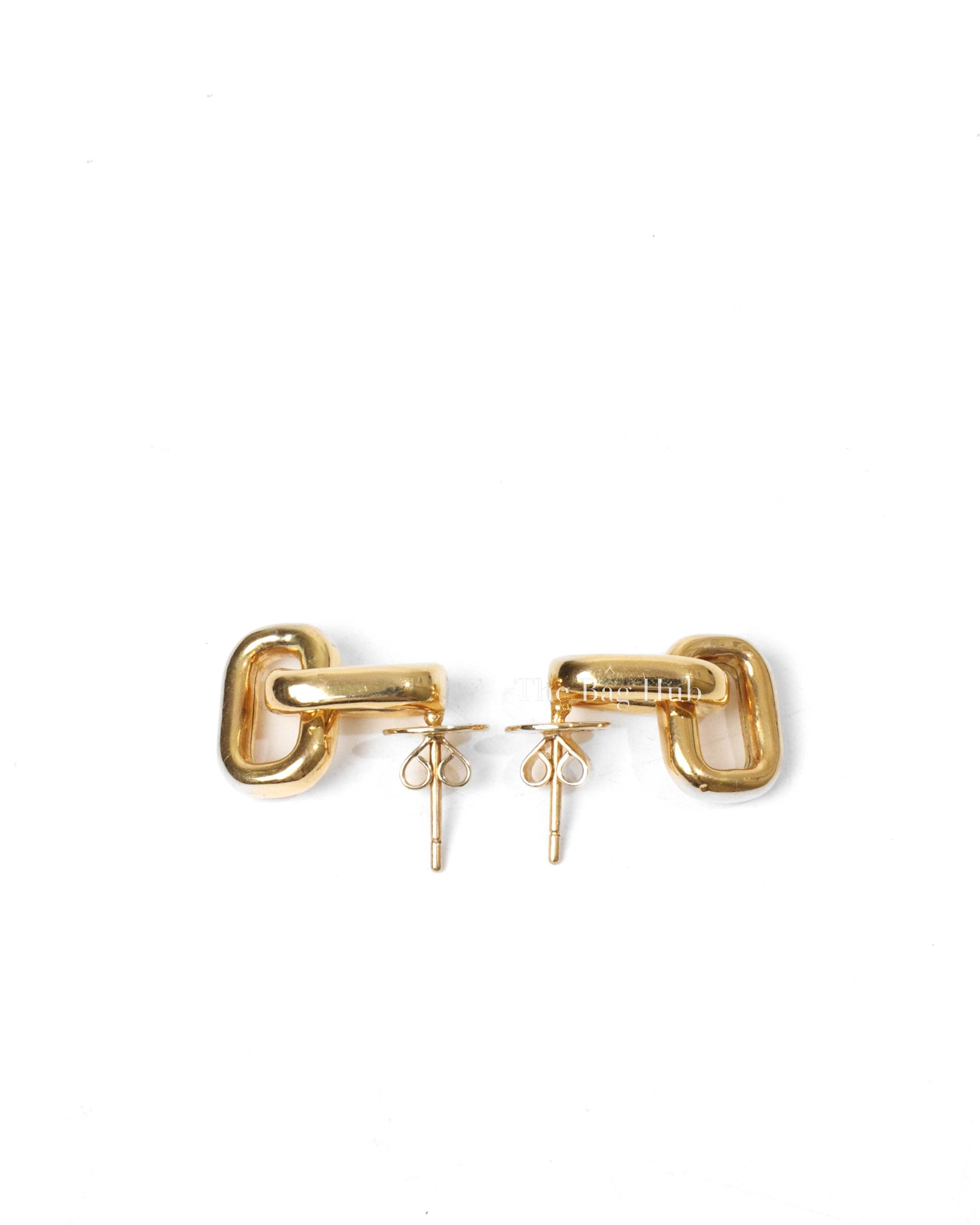 14K Yellow Gold Chain Drop Earrings-3