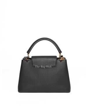 Louis Vuitton Black Flower Crown Capucines MM Shoulder Bag-3