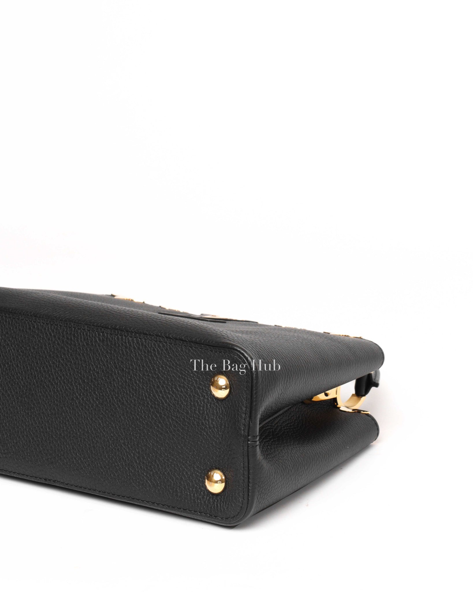 Louis Vuitton Black Flower Crown Capucines MM Shoulder Bag-8