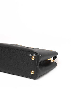 Louis Vuitton Black Flower Crown Capucines MM Shoulder Bag-8